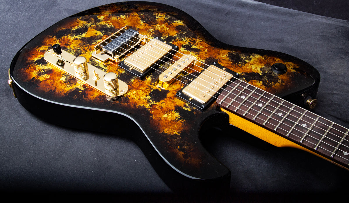 DELLATERA ATW CUSTOM WITH TREM - BLACK AMBER MAGMA - READY TO SHIP