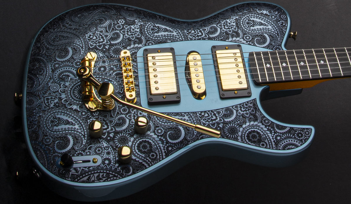DELLATERA ATW ENGRAVED PAISLEY - GUNHILL BLUE BURST – DZPL