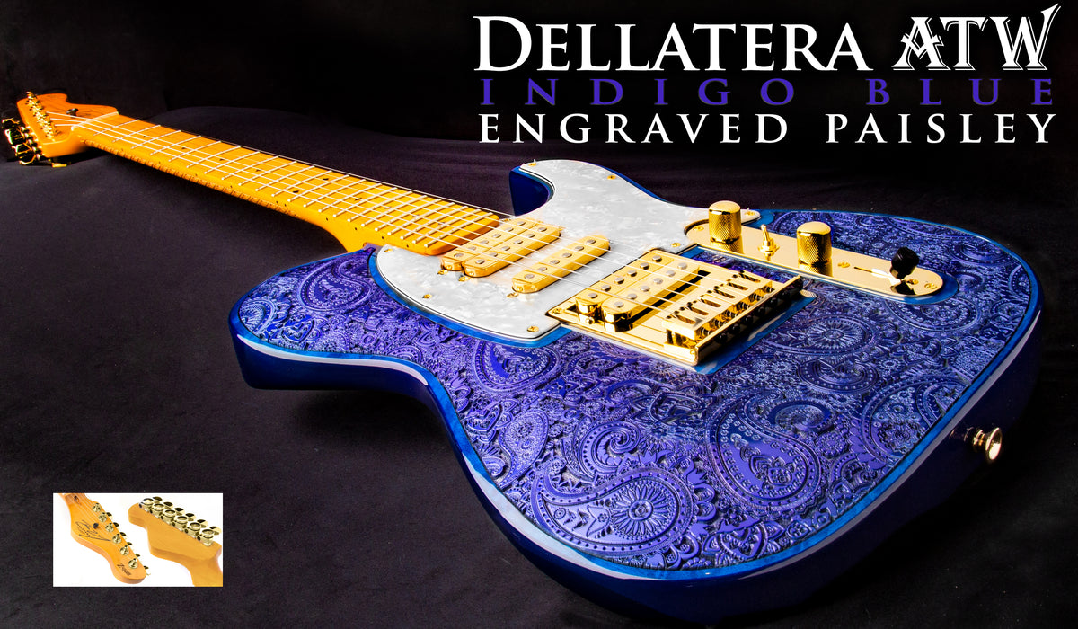 その他 TEN PAISLEY S/S BLUE L DELLATERA ENGRAVED PAISLEY - INDIGO BLUE - READY TO SHIP – DZPL