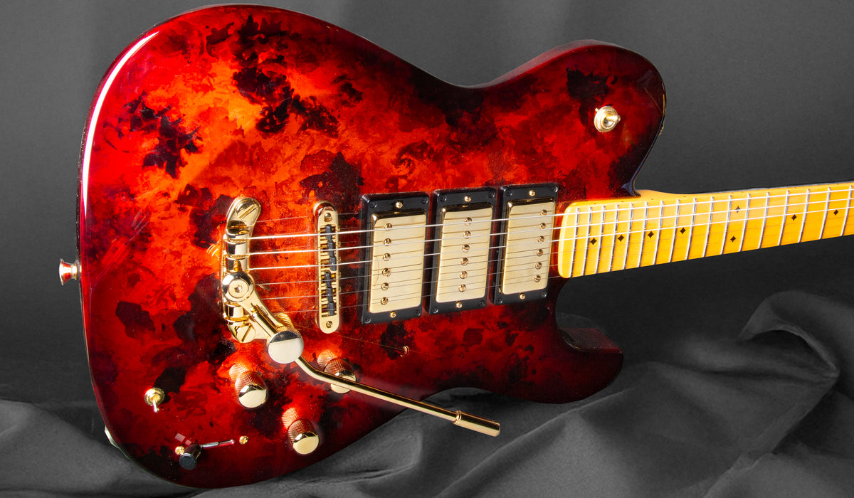 CUSTOM SHOP DELLATERA DELUXE - RED MAGMA BURST - READY TO SHIP – DZPL
