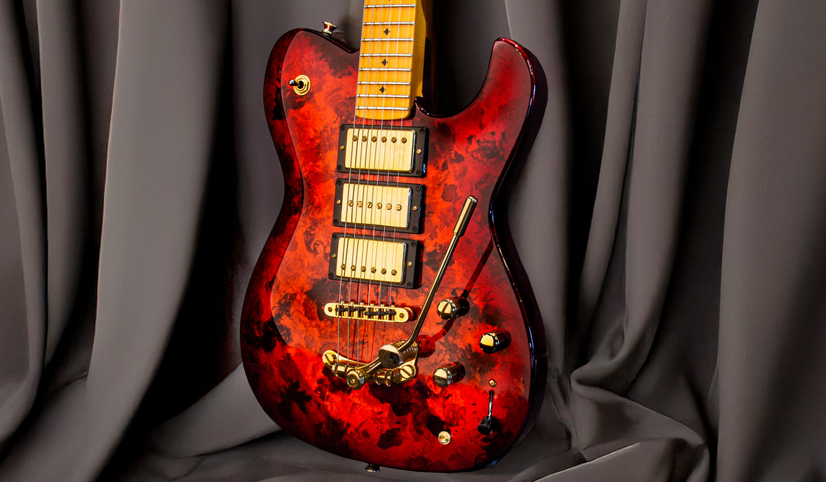 CUSTOM SHOP DELLATERA DELUXE - RED MAGMA BURST - READY TO SHIP – DZPL