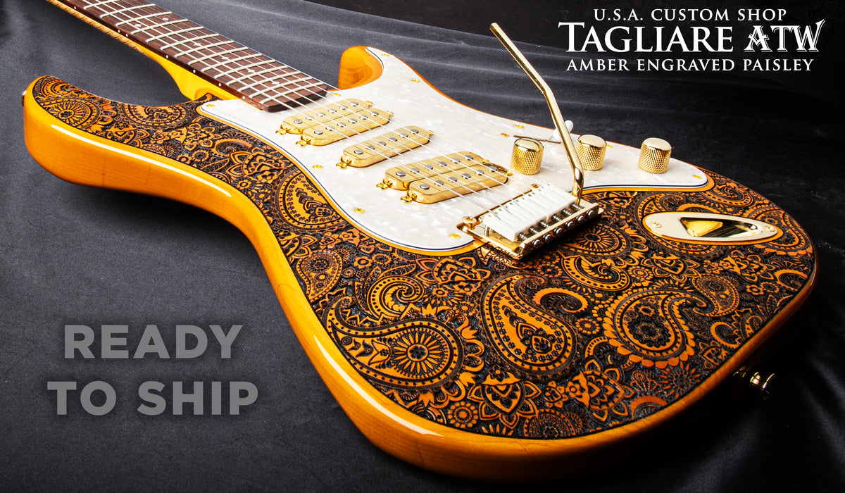 CUSTOM SHOP TAGLIARE ATW - ENGRAVED AMBER PAISLEY - READY TO