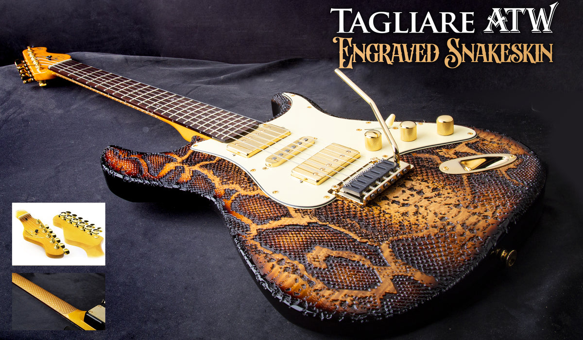 新作商品 tagliare_snakeskin_ready_to_sh ギター