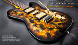 DELLATERA ATW CUSTOM WITH TREM - BLACK AMBER MAGMA - READY TO SHIP