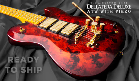 CUSTOM SHOP DELLATERA DELUXE - RED MAGMA BURST - READY TO SHIP