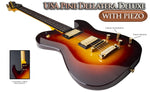USA Pine Dellatera Deluxe (With Piezo) - Tobacco Sunburst