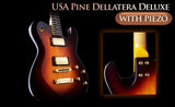 USA Pine Dellatera Deluxe (With Piezo) - Tobacco Sunburst