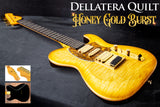 Dellatera USA Custom Quilt - Honey Gold Burst