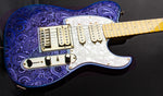 DELLATERA ENGRAVED PAISLEY - INDIGO BLUE - READY TO SHIP