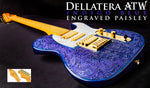 DELLATERA ENGRAVED PAISLEY - INDIGO BLUE - READY TO SHIP