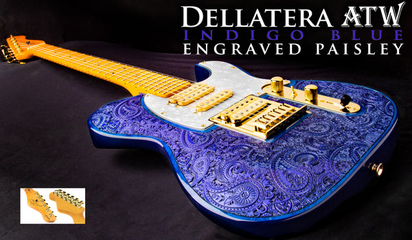 DELLATERA ENGRAVED PAISLEY - INDIGO BLUE - READY TO SHIP – DZPL