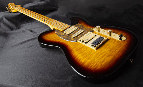 DELLATERA TOBACCO SUNBURST QUILT ATW - READY TO SHIP