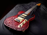 DELLATERA ATW ENGRAVED RED WINE PAISLEY - READY TO SHIP