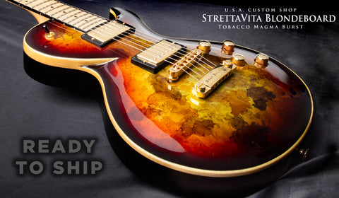 CUSTOM SHOP STRETTAVITA BLONDEBOARD - TOBACCO MAGMA BURST