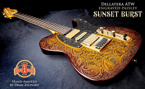 DELLATERA ATW ENGRAVED PAISLEY - SUNSET BURST – DZPL