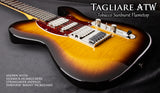 Dean Zelinsky Dellatera ATW Electric Guitar in in tobacco sunburst flametop finish
