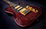 DELLATERA ATW ENGRAVED RED WINE PAISLEY