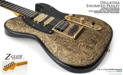 Dellatera Paisley Hybrid Black/Gold Preconfigured